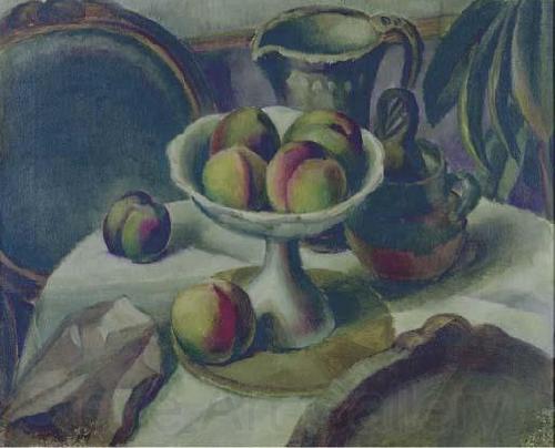 Edward Middleton Manigault Peaches in a Compote Norge oil painting art